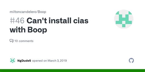 Issues · miltoncandelero/Boop · GitHub.